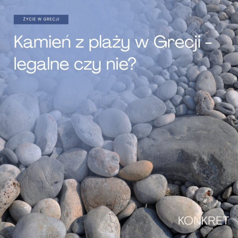 Kamień z plaży w Grecji